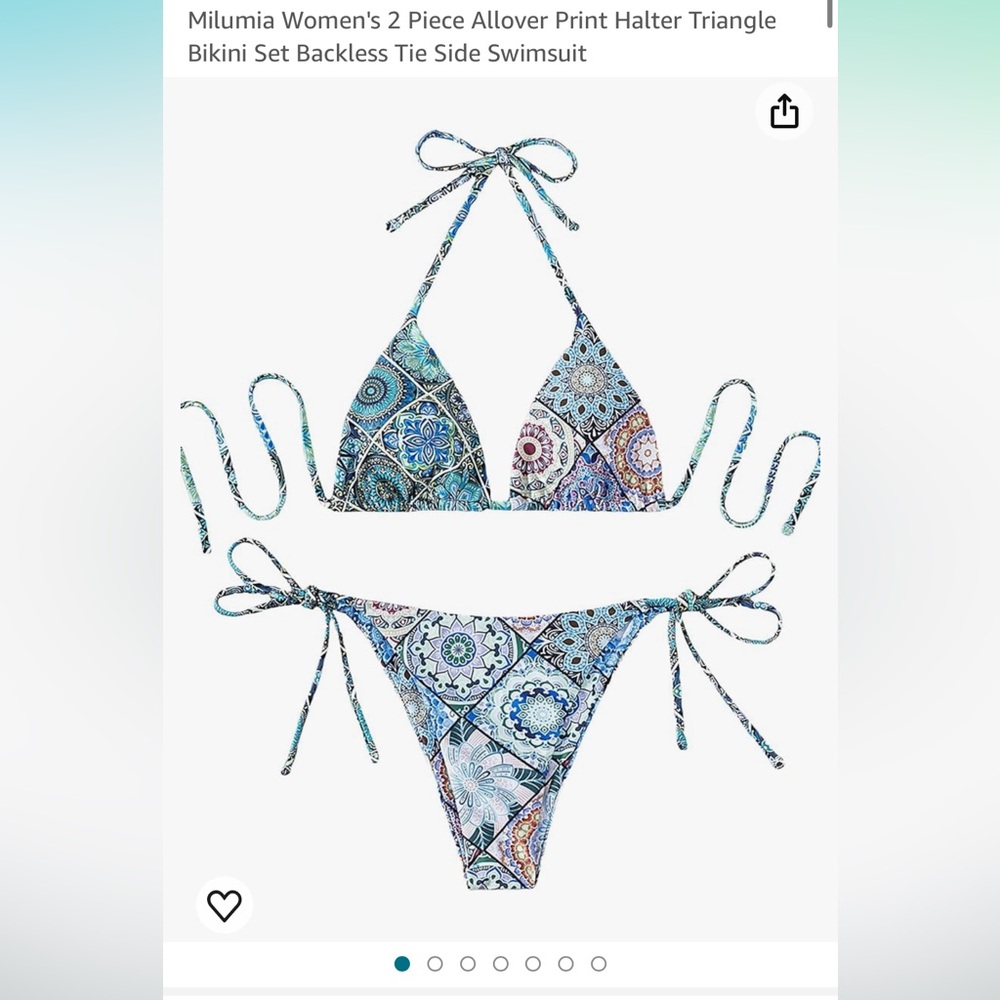 Milumia women’s two piece bikini size medium